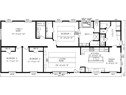 The Freedom XL Modular 30683AM | 3 bedroom, 2 bathroom, 1989 sqft home | Built by Cavco - Montevideo in Montevideo, MN.