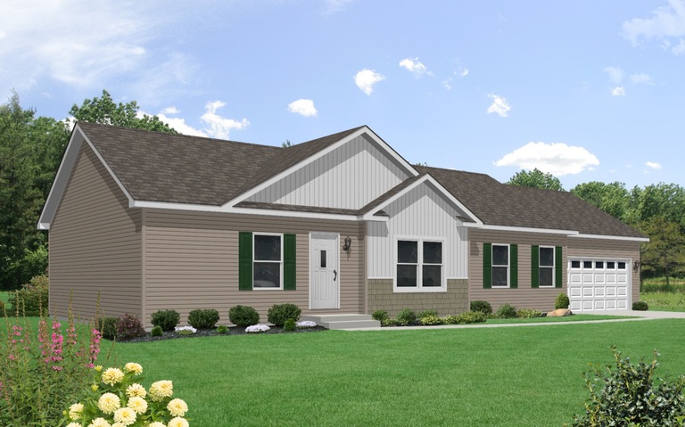 Elm | 3 bedroom, 2 bathroom, 1387 sqft home | Built by Cavco - Goshen in Goshen, IN.
