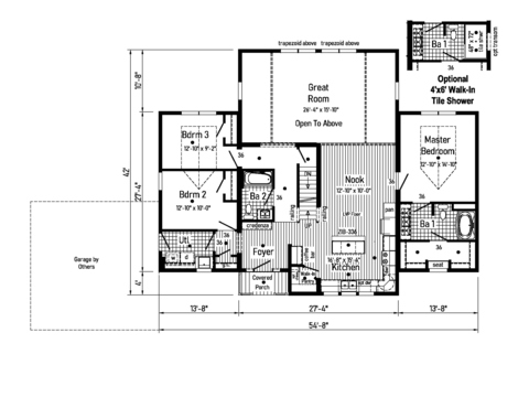 Binkley 55423AM | 3 bedroom, 2 bathroom, 1894 sqft home. Built by Cavco - Manorwood in Emlenton, PA.