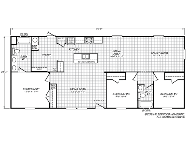 The Summit 24563A Manufactured Home from Fleetwood Homes, a Cavco Company