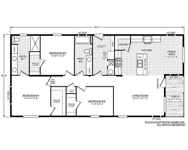 The Vibrato | 3 bedroom, 2 bathroom, 1389 sqft home. Built by Cavco - Nampa in Nampa, ID.