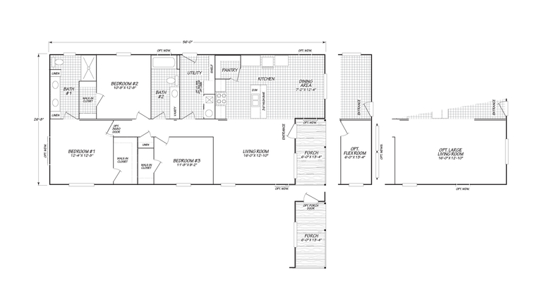 The Vibrato | 3 bedroom, 2 bathroom, 1389 sqft home. Built by Cavco - Nampa in Nampa, ID.
