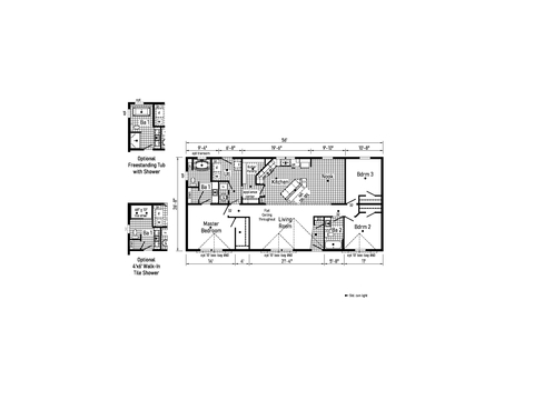 Westlake Modular 28563A | 3 bedroom, 2 bathroom, 1493 sqft home | Built by Cavco - Dorchester in Dorchester, WI.