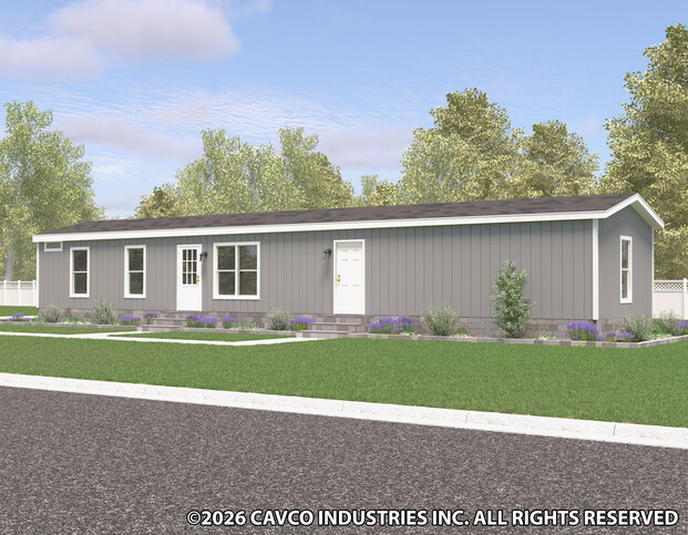 Landmark 16663C | 3 bedroom, 2 bathroom, 1023 sqft home | Built by Cavco - Waco in Waco, TX.