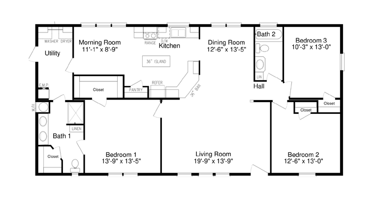 Solitaire 28563A Manufactured Home from Solitaire Homes North, a Cavco ...