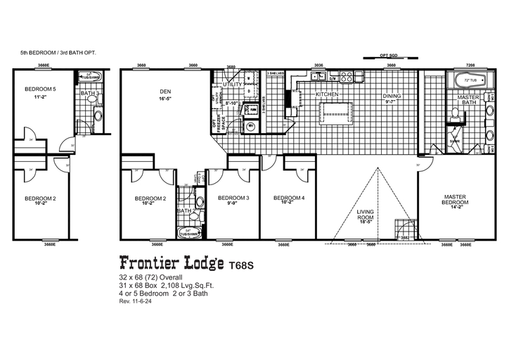 Frontier Lodge T68S Silver Spur Series Seguin TX