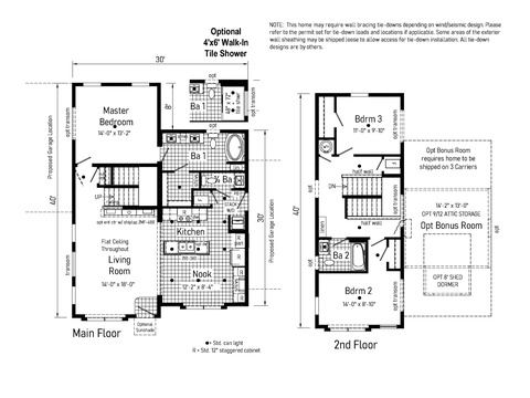Millenian 6 32353A | 3 bedroom, 2.5 bathroom, 1650 sqft home | Built by Cavco - Goshen in Goshen, IN.