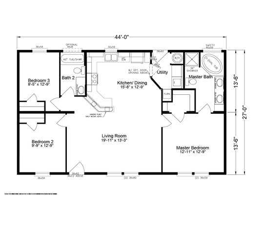 Jefferson 28443A Manufactured Home from Palm Harbor Homes, a Cavco Company