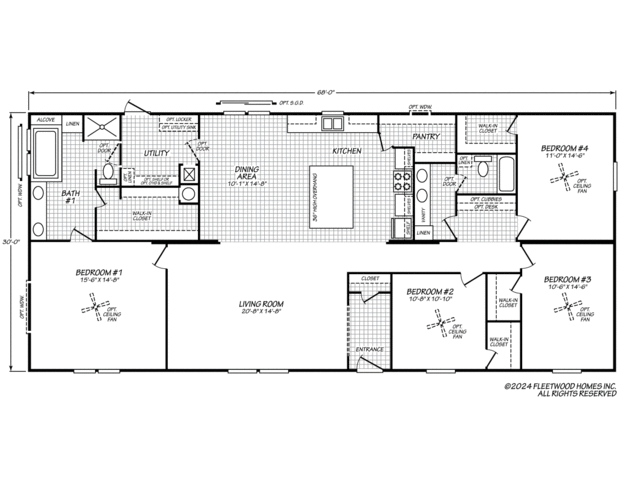 Landmark 32684L Manufactured Home from Fleetwood Homes, a Cavco Company