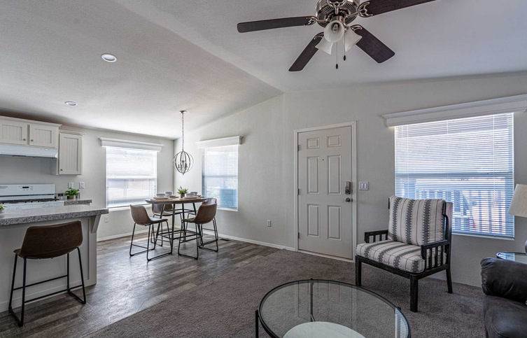 Canyon Lake 24443D | 3 bedroom, 2 bathroom, 1026 sqft home | Built by Cavco - Riverside in Riverside, CA.