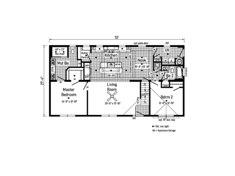 Reserve Classique 28522AM | 2 bedroom, 2 bathroom, 1421 sqft home. Built by Cavco - Emlenton in Emlenton, PA.