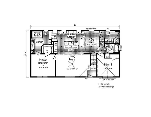 Reserve Classique 28522AM | 2 bedroom, 2 bathroom, 1421 sqft home. Built by Cavco - Emlenton in Emlenton, PA.