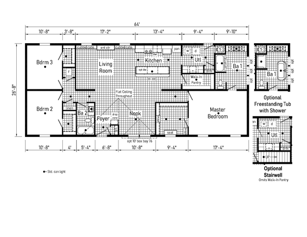 Meissa 28643H | 3 bedroom, 2 bathroom, 1707 sqft home. Built by Cavco - Clarion in Shippenville, PA.
