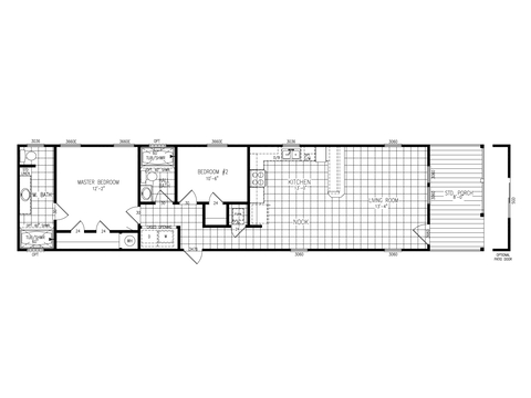 Accel 16602P | 2 bedroom, 2 bathroom, 960 sqft home. Built by Cavco - Lake Arlington in Fort Worth, TX.