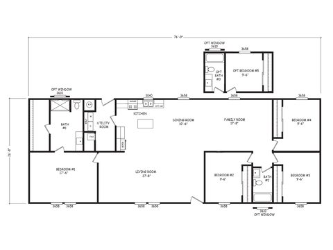 Velocity 28764A | 4 bedroom, 3 bathroom, 2026 sqft home | Built by Cavco - Goodyear in Goodyear, AZ.