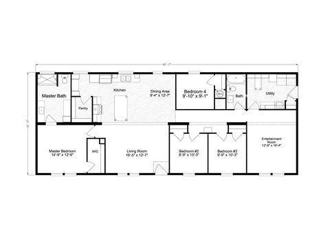 The Buncic | 4 bedroom, 2 bathroom, 1814 sqft home. Built by Cavco - Plant City in Plant City, FL.