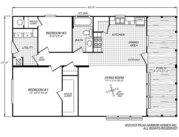 Rivers Edge Optional Exterior Floor plan