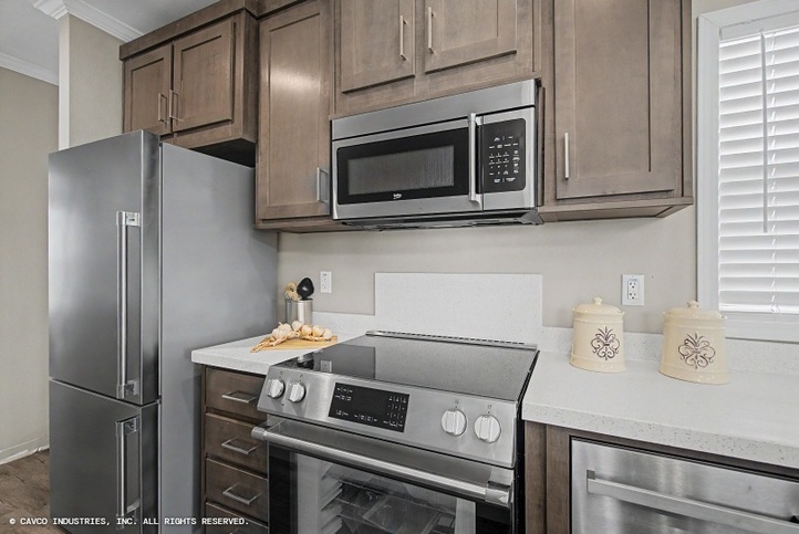 Hawk 13382A | 2 bedroom, 1 bathroom, 499 sqft home | Built by Cavco - Ocala in Ocala, FL.