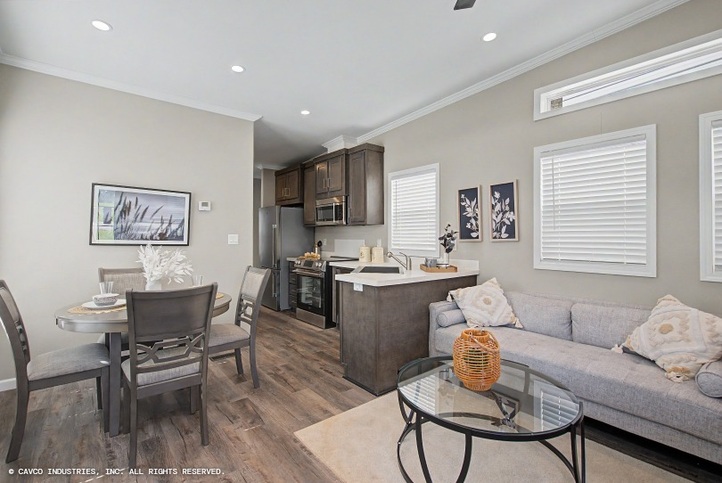 Hawk 13382A | 2 bedroom, 1 bathroom, 499 sqft home | Built by Cavco - Ocala in Ocala, FL.