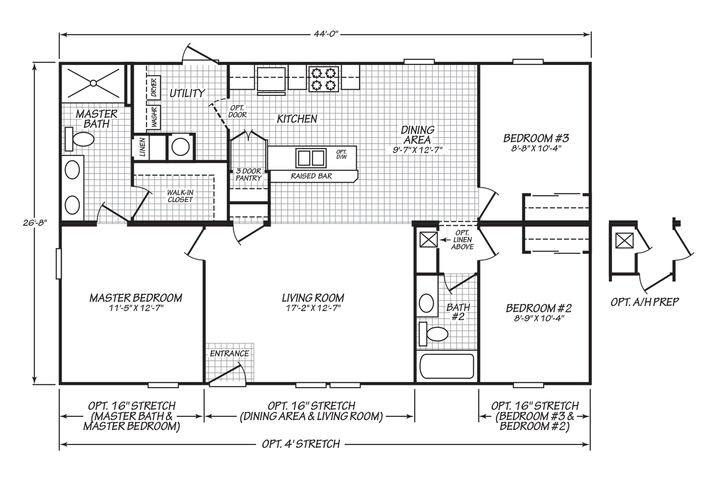 Mesa III 28443E Modular or Manufactured Home from Palm Harbor Homes, a ...