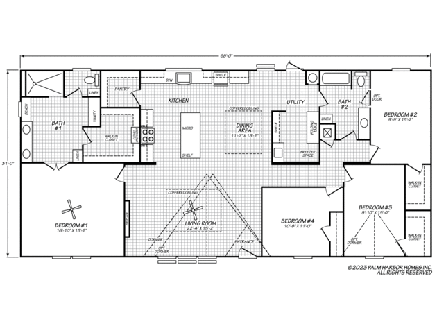 Belterra II 32684B Manufactured Home from Palm Harbor Homes, Alvin, TX ...