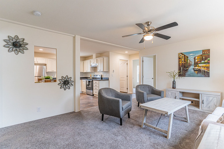Sandpointe 28403A | 3 bedroom, 2 bathroom, 1066 sqft home | Built by Cavco - Woodburn in Woodburn, OR.