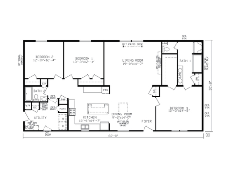 The Reynolds | 3 bedroom, 2 bathroom, 1840 sqft home. Built by Cavco - Nappanee in Nappanee, IN.
