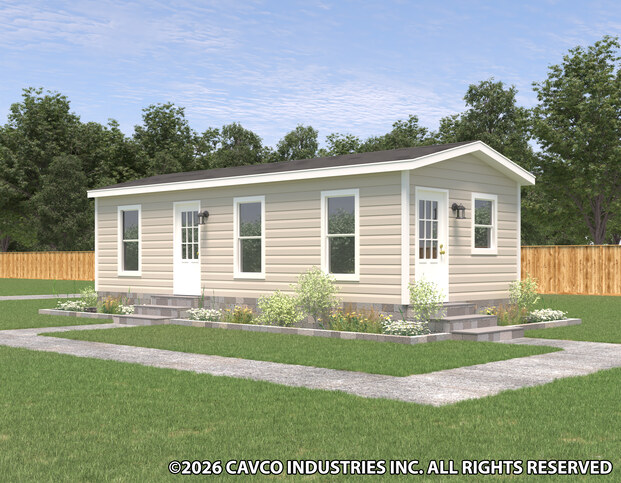 Factory Expo 13321A | 1 bedroom, 1 bathroom, 416 sqft home | Built by Cavco - Ocala in Ocala, FL.