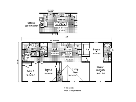 Essence 13 | 3 bedroom, 2 bathroom, 1600 sqft home | Built by Cavco - Goshen in Goshen, IN.