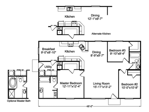 American Dream | 3 bedroom, 2 bathroom, 1296 sqft home | Built by Cavco - Millersburg in Millersburg, OR.
