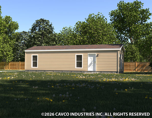 Tia 14401U | 1 bedroom, 1 bathroom, 546 sqft home | Built by Cavco - Waco in Waco, TX.