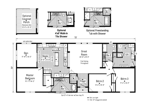 Brookwood | 3 bedroom, 2 bathroom, 2160 sqft home | Built by Cavco - Goshen in Goshen, IN.