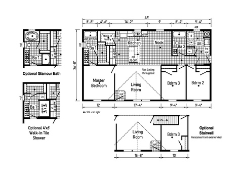 Eastland Concepts 28483D | 3 bedroom, 2 bathroom, 1280 sqft home. Built by Cavco - Shippenville in Shippenville, PA.