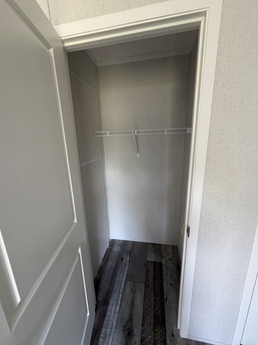 Coat closet in laundry room