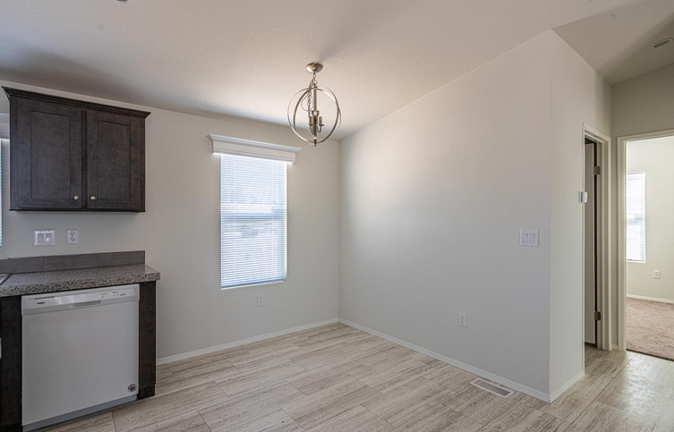 Canyon Lake 24483E | 3 bedroom, 2 bathroom, 1120 sqft home | Built by Cavco - Riverside in Riverside, CA.