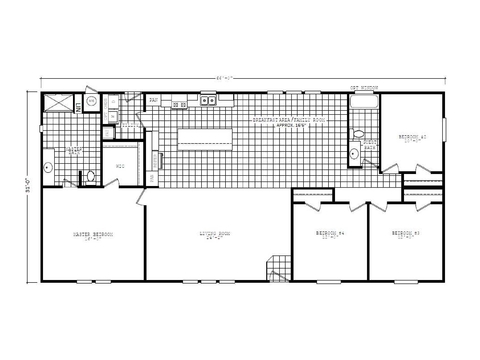Liberty 32664A | 4 bedroom, 2 bathroom, 2046 sqft home. Built by Cavco - Phoenix in Phoenix, AZ.