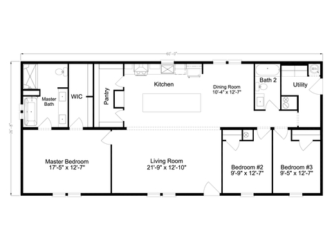 Craft Select 28603A | 3 bedroom, 2 bathroom, 1608 sqft home. Built by Cavco - Plant City in Plant City, FL.
