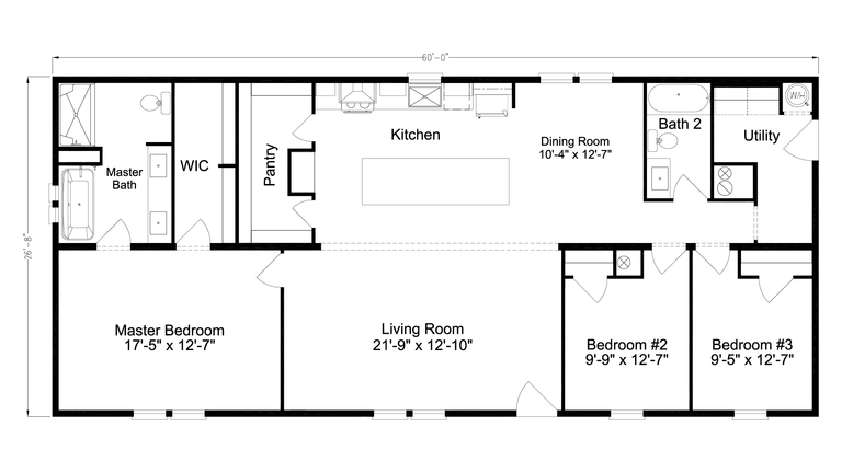 Craft Select 28603A | 3 bedroom, 2 bathroom, 1608 sqft home. Built by Cavco - Plant City in Plant City, FL.