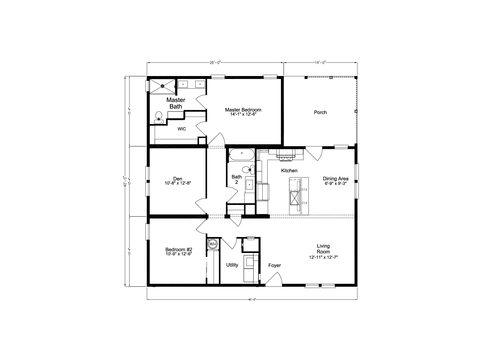Chase 40402A | 2 bedroom, 2 bathroom, 1600 sqft home. Built by Cavco - Plant City in Plant City, FL.