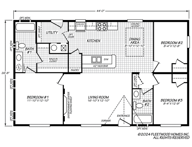 Hayden 28443E Manufactured Home from Fleetwood Homes, a Cavco Company