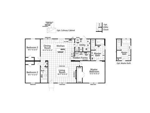 El Rancho II | 3 bedroom, 2 bathroom, 1736 sqft home | Built by Cavco - Austin in Austin, TX.