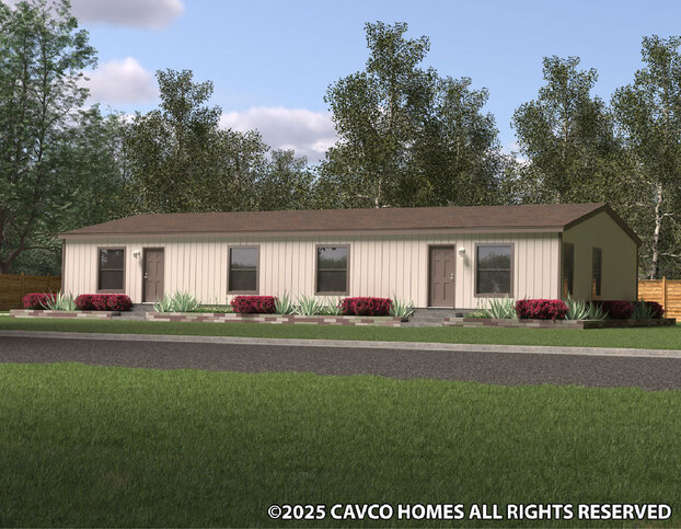 Duplex 28664A | 2 bedroom, 2 bathroom each side of duplex (4 bedroom, 4 bathroom total), 1760 sqft home. Built by Cavco - Phoenix in Phoenix, AZ.