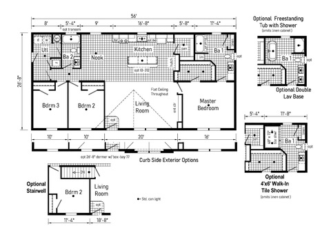 Pollux 28563B | 3 bedroom, 2 bathroom, 1493 sqft home. Built by Cavco - Clarion in Shippenville, PA.