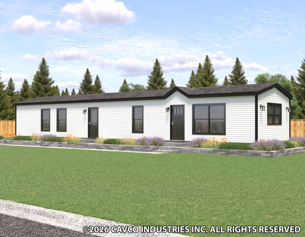 Westlake Single 16682A | 2 bedroom, 2 bathroom, 1020 sqft home | Built by Cavco - Dorchester in Dorchester, WI.