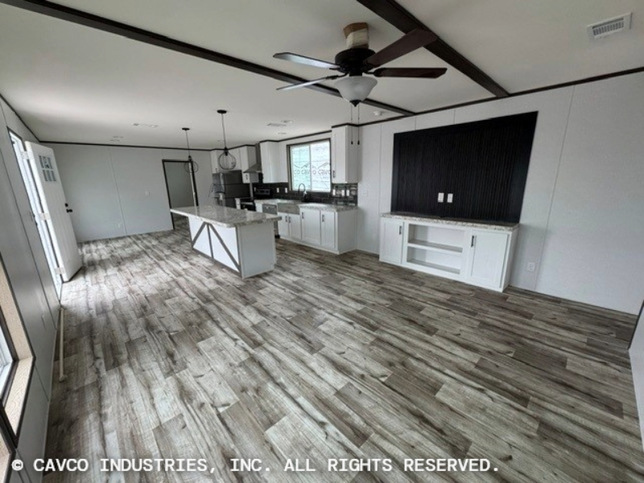 Landmark 16763E | 3 bedroom, 2 bathroom, 1178 sqft home | Built by Cavco - Waco in Waco, TX.
