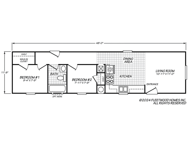 Canyon Lake 12482L Manufactured Home from Fleetwood Homes, a Cavco Company