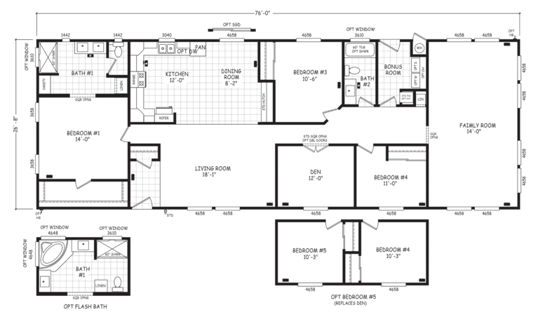 Edge 28764A Manufactured Home from Cavco West, a Cavco Company