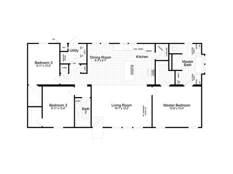 Urban Value | 3 bedroom, 2 bathroom, 1530 sq ft home. Built by Palm Harbor Homes in Austin, TX