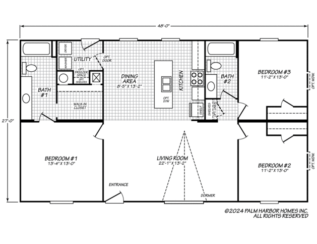 Hyatt 28483S Manufactured Home from Palm Harbor Homes, a Cavco Company