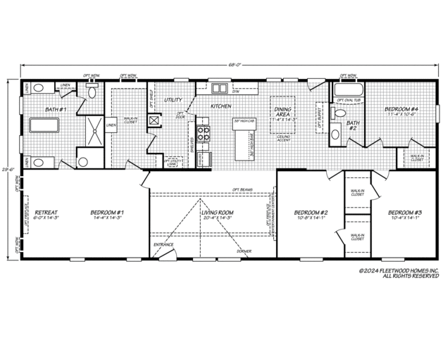 Shoshone 30684E Manufactured Home from Fleetwood Homes, a Cavco Company